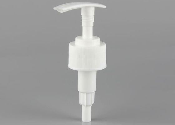 Pompe cosmétique de lotion de couleur de bouteille blanche de distributeur