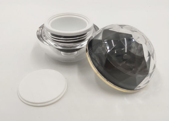 Pot crème en plastique acrylique rond/forme de place