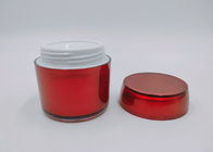 la crème 30g acrylique cogne le poids léger cosmétique d'emballage avec le couvercle à visser rouge