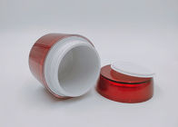 la crème 30g acrylique cogne le poids léger cosmétique d'emballage avec le couvercle à visser rouge
