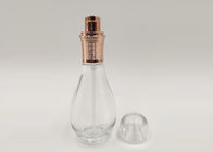 bouteilles cosmétiques en verre rechargeables de l'ampoule 50ml avec la pompe de lotion pour l'emballage de soins de la peau