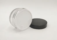 la lotion en plastique d'ANIMAL FAMILIER de chapeau du noir 50g cogne la certification transparente de FDA de couleur