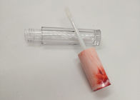 5ml de empaquetage clairs vident les matières plastiques de tubes de lustre de lèvre avec la brosse