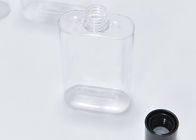 impression de estampillage chaude de bouteille en plastique transparente de 250ml PETG avec le couvercle à visser