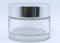 bouteilles 50ml cosmétiques en verre transparentes pour l'emballage crème facial