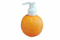 Bouteilles 250ml cosmétiques en plastique oranges pour la forme de fruits de soin de bébé de lotion