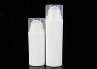 Le cosmétique privé d'air du luxe 30ml met la bouteille en bouteille de vide en plastique blanche de lotion