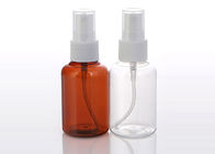 100ml Amber Transparent Plastic Cosmetic Bottles avec la pompe de pulvérisateur