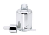 Le cosmétique en verre d'argent de 30ml 50ml met en bouteille pour des produits de soin de personne