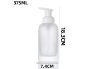 bouteille cosmétique de pompe de mousse de savon en verre de 250ml 375ml recyclable