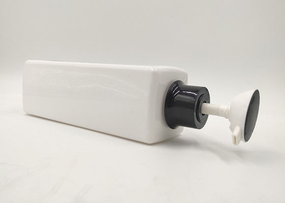 la bouteille de shampooing de blanc d'ANIMAL FAMILIER de 500ml 1000ml, cosmétique carré met le blanc en bouteille de 100%