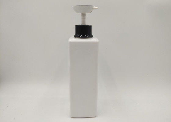 la bouteille de shampooing de blanc d'ANIMAL FAMILIER de 500ml 1000ml, cosmétique carré met le blanc en bouteille de 100%