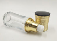 le cosmétique 30ml en verre transparent met la conception en bouteille d'or de macramé portative