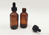 bouteilles cosmétiques en verre ambres du compte-gouttes 50ml portatives pour l'emballage de parfum