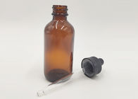 bouteilles cosmétiques en verre ambres du compte-gouttes 50ml portatives pour l'emballage de parfum