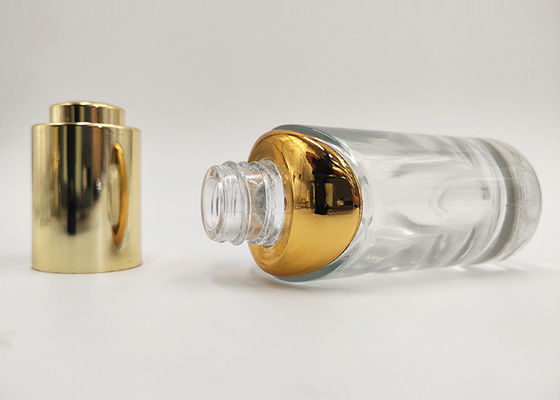 Bouteille 1oz en verre transparente de impression de estampillage chaude