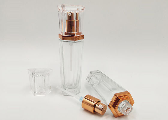 Winly 30ml 1oz dégagent la bouteille en verre avec la pompe de lotion
