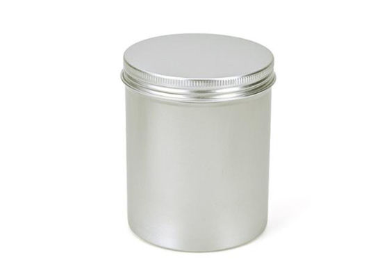 Conteneurs 500g cosmétiques en aluminium argentés recyclables