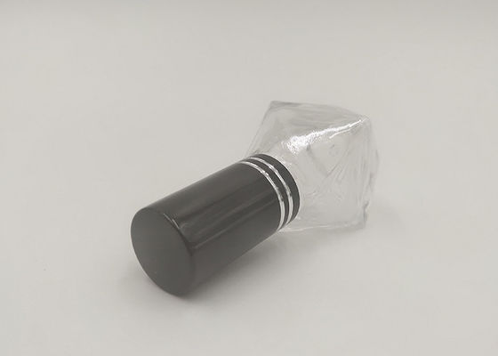 chapeau cosmétique de brosse de noir de bouteille de vernis à ongles de 5ml 10ml