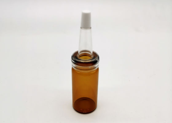 Perlez la bouteille cosmétique en verre ambre de la couleur 10ml de lustre