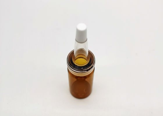 Perlez la bouteille cosmétique en verre ambre de la couleur 10ml de lustre