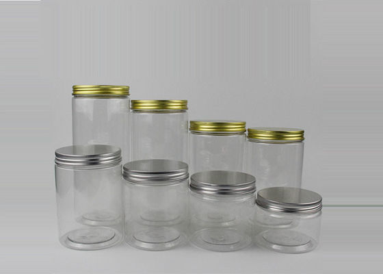 pot en plastique du thé 250ml de 64mm avec le couvercle à visser en aluminium