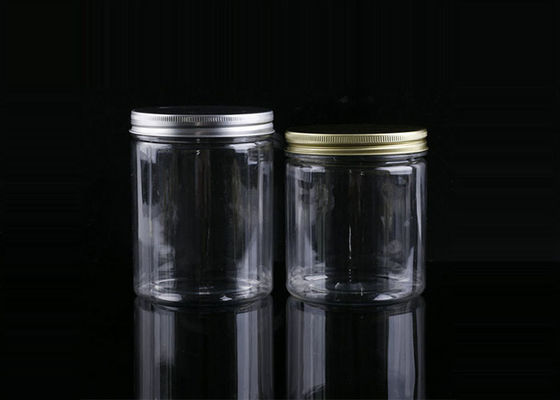 pot en plastique du thé 250ml de 64mm avec le couvercle à visser en aluminium