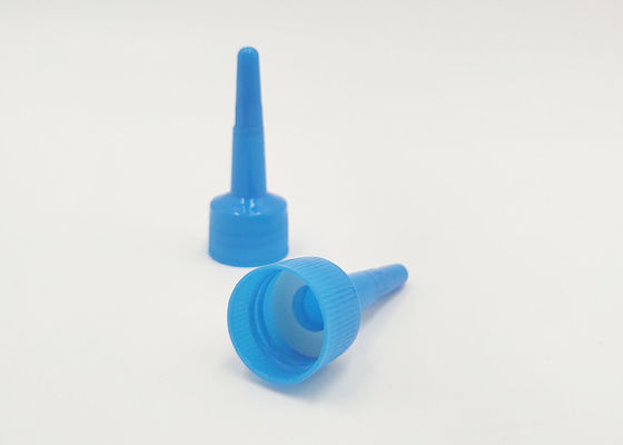24410 / 28410 couvercles cosmétiques en plastique bleus pour le conditionnement en plastique de vaisselle de vis
