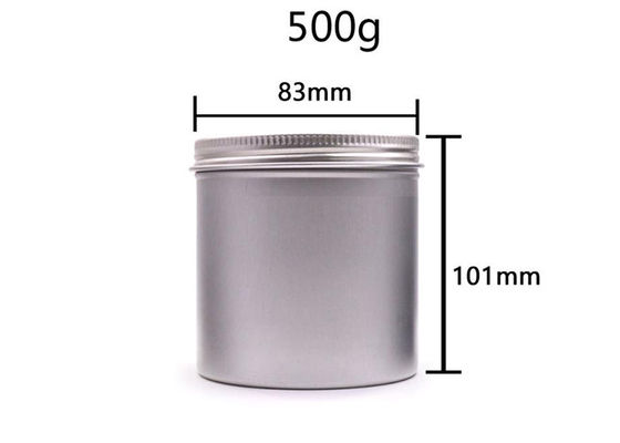 La lotion 500g vide en aluminium argentée cogne, les conteneurs cosmétiques en aluminium recyclables