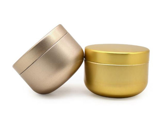 Pots en aluminium portatifs d'emballage de catégorie comestible, pots crèmes cosmétiques avec le couvercle à visser