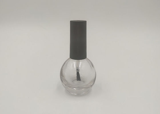 Conception en verre vide de potiron de bouteille de vernis à ongles de l'eau d'armure avec le chapeau de brosse