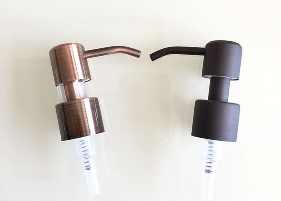 Pompe cosmétique adaptée aux besoins du client de shampooing d'acier inoxydable de pompe de lotion d'hôtel