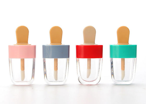 La crème glacée forment la bouteille cosmétique de lustre de la lèvre 5ml de tubes vides de lustre