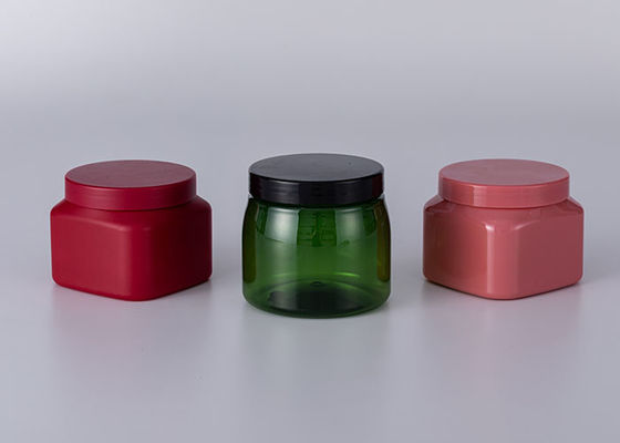 pot transparent de lotion de crème de visage de l'animal familier 50g avec Rose Gold Cap